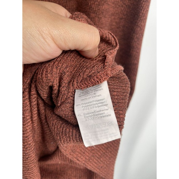 MADEWELL WOMEN'S HEATHER RUSTY SHORT SLEEVE RIBBED POCKET TEE MIDI DRESS Sz L - Picture 6 of 8